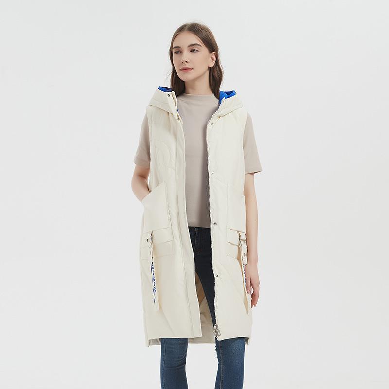 Teddyfleece Lang Vest Offwhite  | Dame Jakker & Kåper Dame Dame